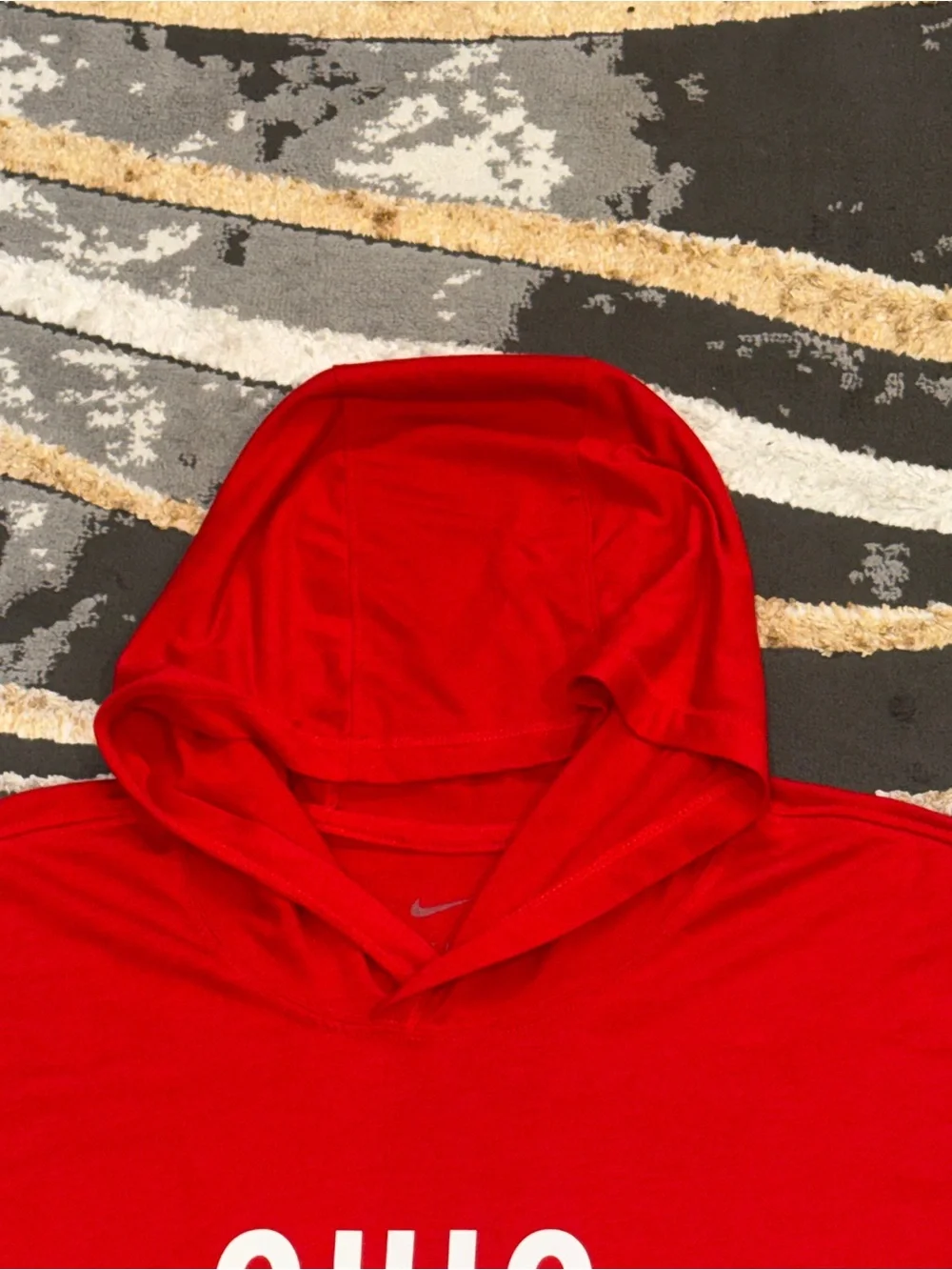 Nike Ohio State Buckeyes NCAA Football Red Dri Fit Hoodie Sweatshirt Mens 3XL